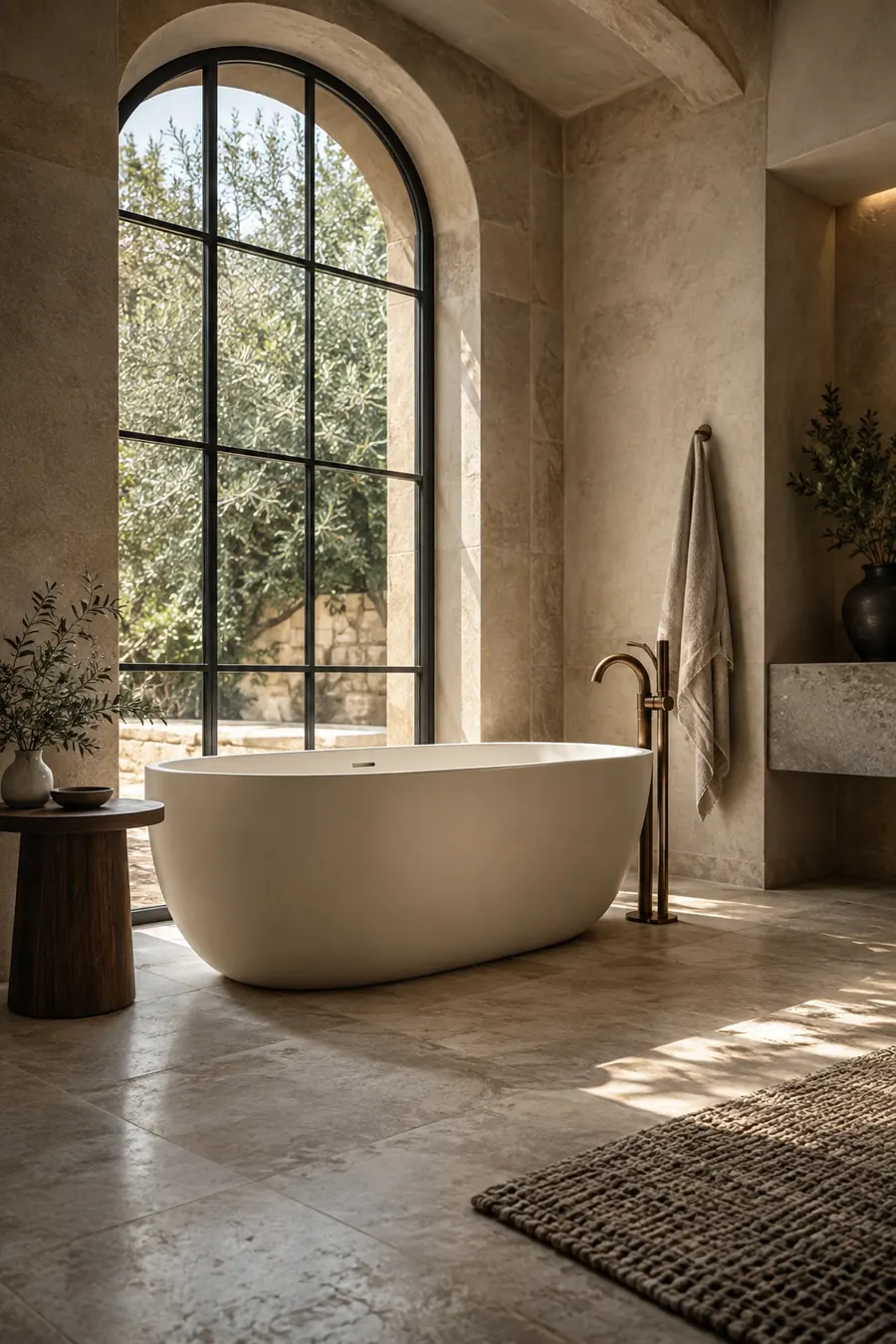 Find the right way to unwind. Bathroom design concept.