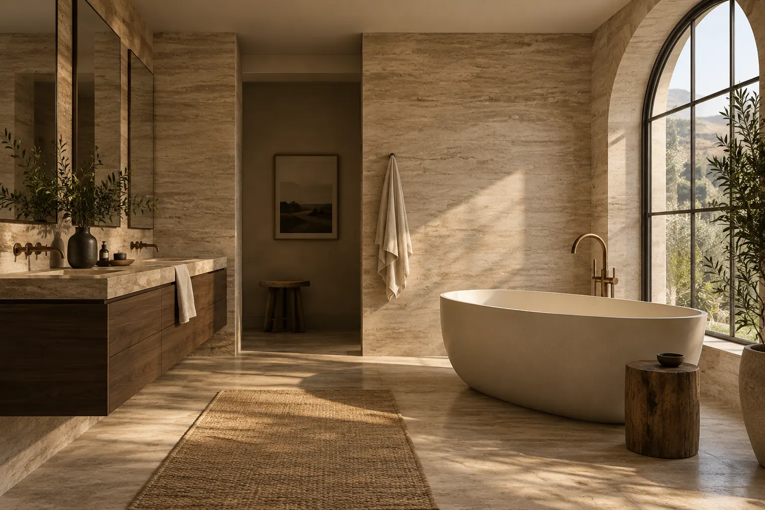 Set the tone from the ground up. Bathroom design concept.